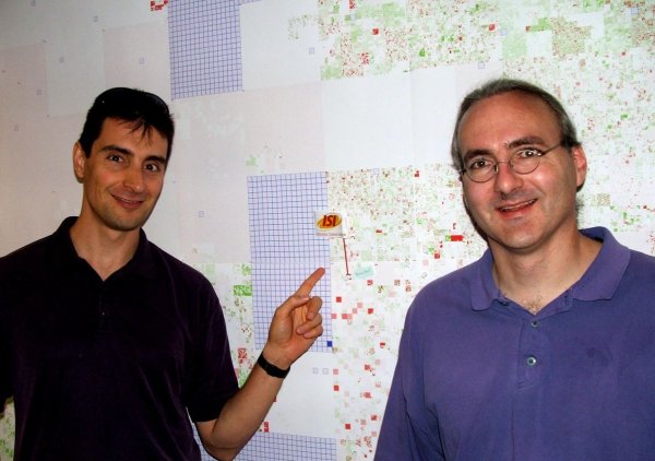 John and Yuri in the center of the Internet